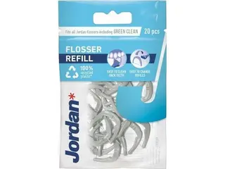 Produktfoto för Jordan Easy Clean Flosser reservtrådar för flosser 20 st.