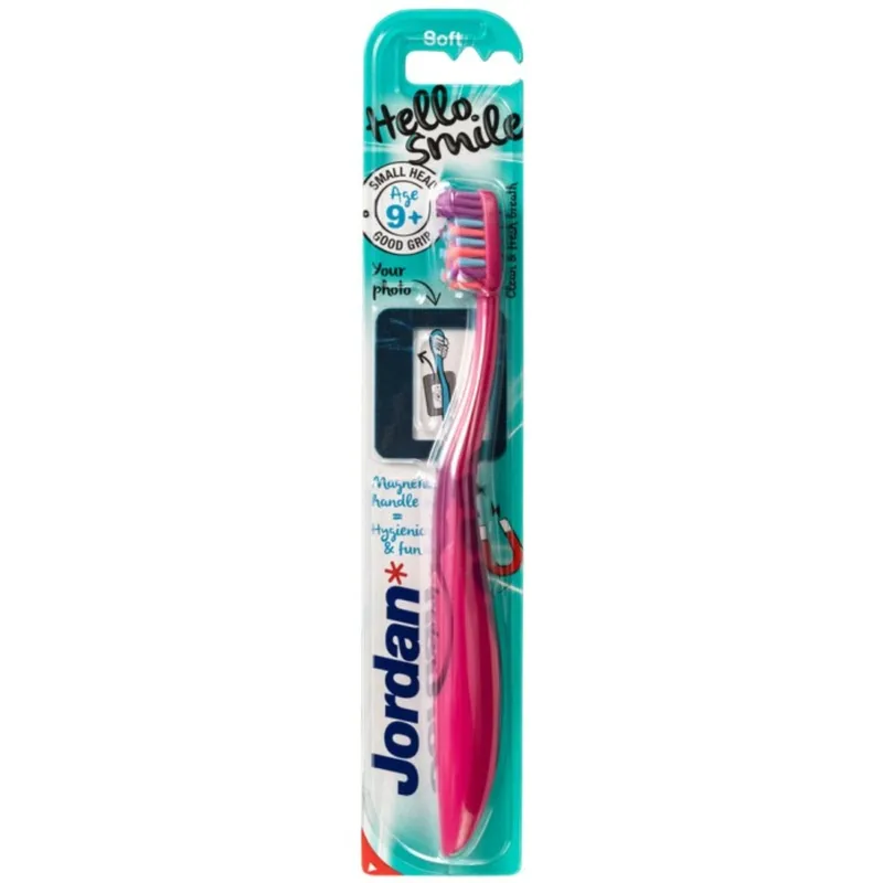 Bild 2 för Jordan Hello Smile Soft Toothbrush Blue