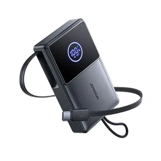 Produktfoto för Joyroom 22.5W Powerbank 10000mAh snabbladdning med inbyggd utdragbar kabel