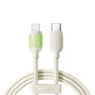 Produktfoto för Joyroom 30W Snabbladdnings Datakabel USB-C till Lightning, 2m - Beige