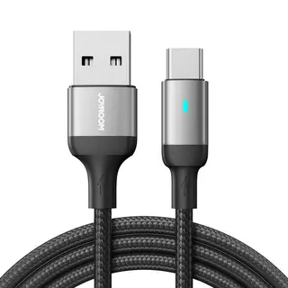 Produktfoto för Joyroom A10 USB-C till USB-A kabel 3A 1.2m - Svart