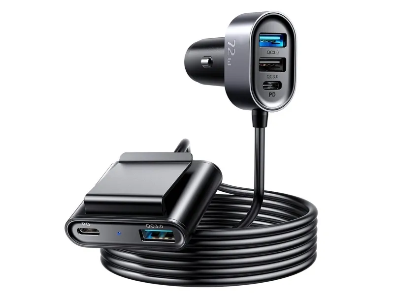 Alternativ bild 0 för Joyroom Car charger JOYROOM JR-CL05 72W (black)