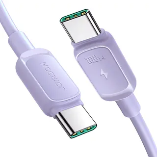 Produktfoto för Joyroom Color Series USB-C - USB-C Kabel 100W, 1.2m - Lila