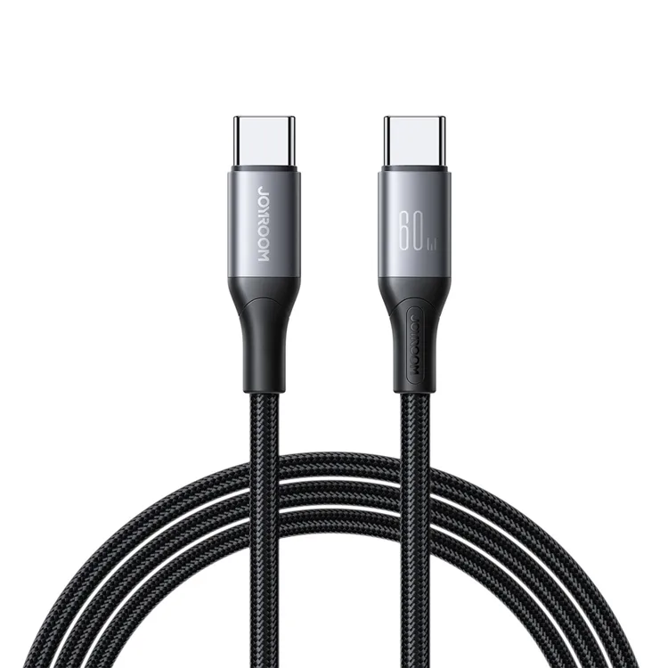 Alternativ bild 0 för Joyroom Flash Series Snabbladdning USB-C till USB-C Kabel 60W, 2m - Svart