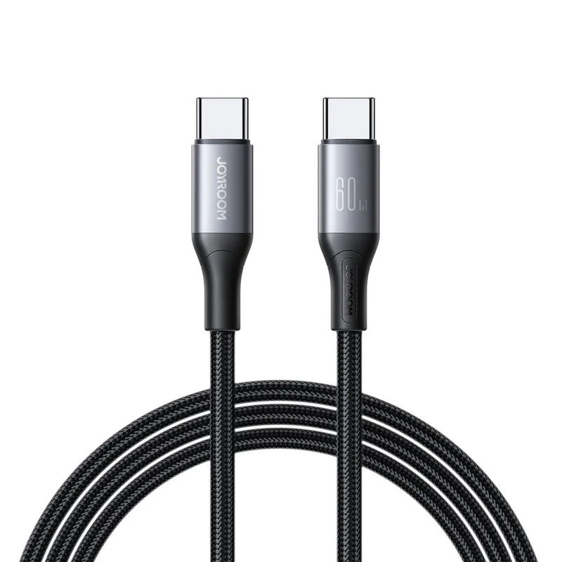 Alternativ bild 0 för Joyroom Flash Series Snabbladdning USB-C till USB-C Kabel 60W, 2m - Svart