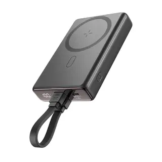 Produktfoto för Joyroom Magnetic Powerbank with Stand 20W 10000mAh (Black) PowerBank - Svart - 10000 mAh