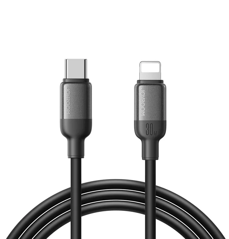Alternativ bild 0 för Joyroom S-A62 Lively Series snabbladdningskabel 30W USB-C till Lightning – Svart