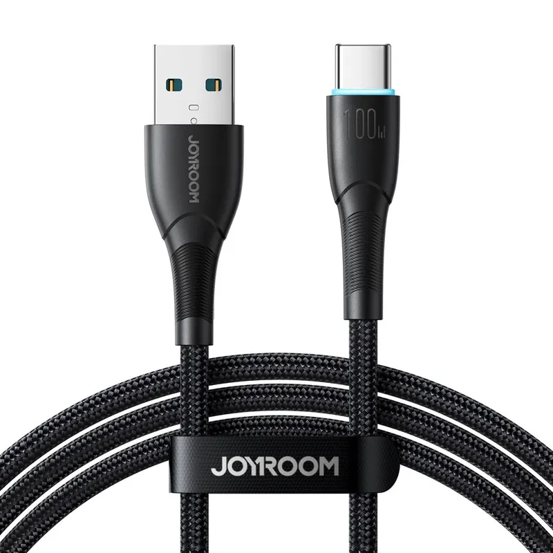 Alternativ bild 0 för Joyroom Starry USB-C till USB-A kabel 100W 1m - Svart
