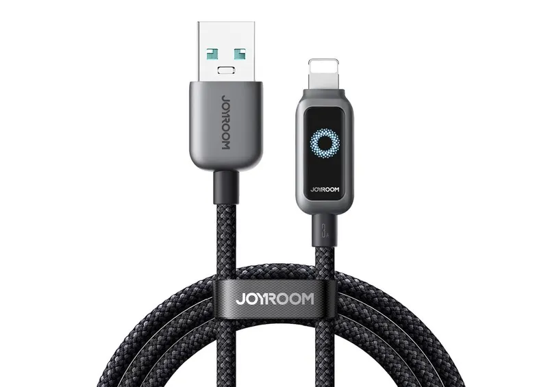 Alternativ bild 0 för Joyroom USB-A till Lightning Snabbladdningskabel 3A, 1,2m - Svart