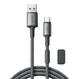 Produktfoto för Joyroom USB-A till USB-C 480Mbps Kabel med magnetisk hållare 3A, 1.2m - Grå