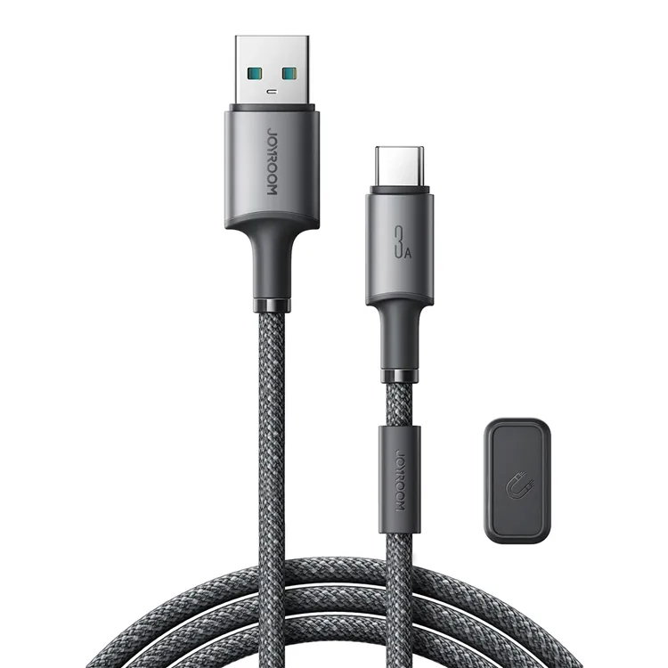 Alternativ bild 0 för Joyroom USB-A till USB-C 480Mbps Kabel med magnetisk hållare 3A, 1.2m - Grå
