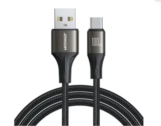 Produktfoto för Joyroom USB-A till USB-C kabel 100W, 1,2m - Svart