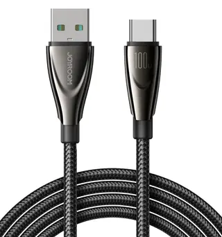 Produktfoto för Joyroom USB-A till USB-C kabel 100W 1,2m - Svart