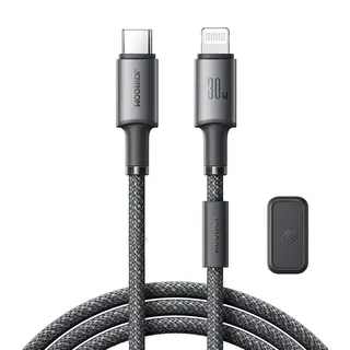 Produktfoto för Joyroom USB-C till Lightning 480Mbps Kabel med magnetisk hållare 30W, 1.2m - Grå