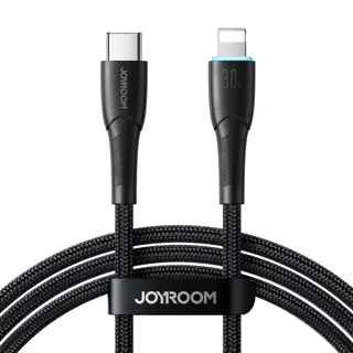 Produktfoto för Joyroom USB-C till Lightning-kabel Snabbladdning 30W, 1m - Svart