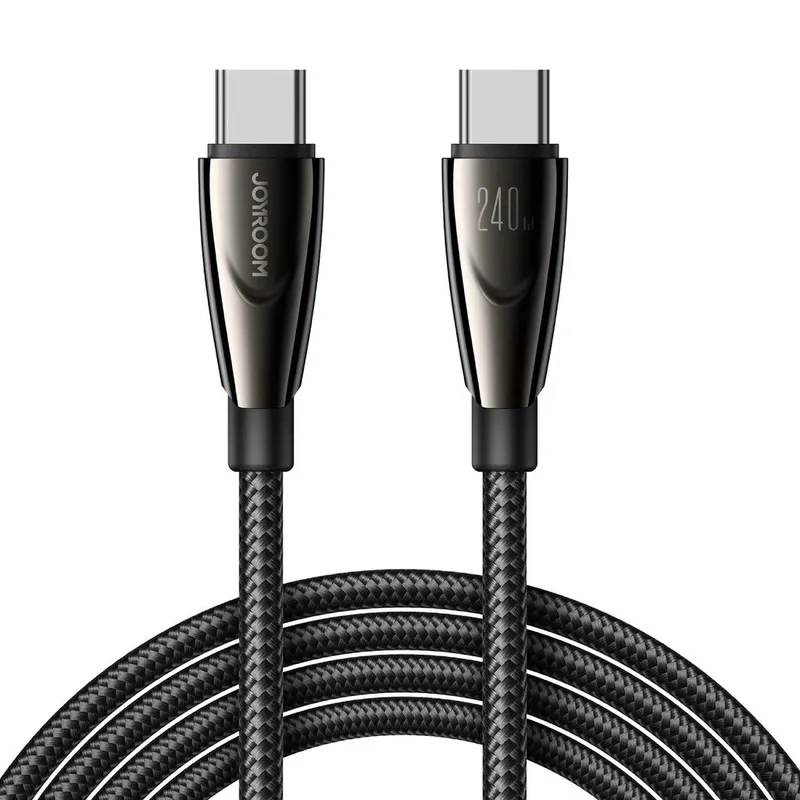 Alternativ bild 0 för Joyroom USB-C till USB-C kabel 240W, 1,2m - Svart