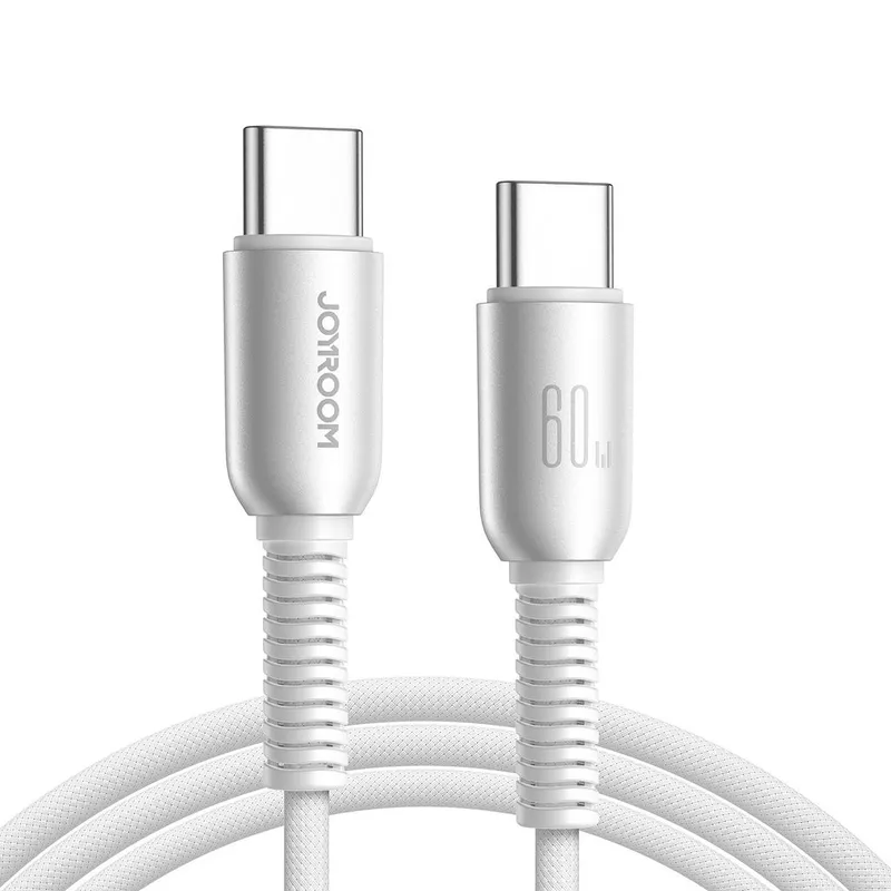 Alternativ bild 0 för Joyroom USB-C till USB-C-kabel Snabbladdning 60W, 1,2m - ljusgrå