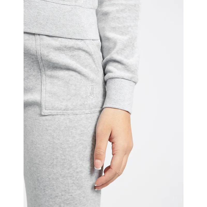 Bild 2 för Juicy Couture Del Ray Classic Velour Pant Silver Marl S