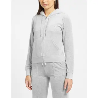 Produktfoto för Juicy Couture Robertson Classic Velour Hoodie Silver Marl S