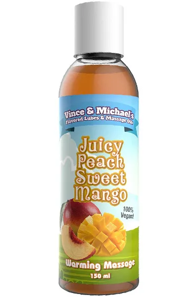 Bild 1 för Juicy Peach Sweet Mango - Smaksatt massageolja