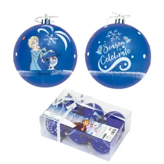 Produktfoto för JULGRANSKULOR FROZEN/FROST II 8CM 6-Pack
