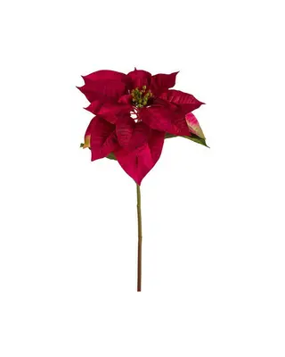 Produktfoto för Julstjärna Burgundy 70cm, Konstgjord