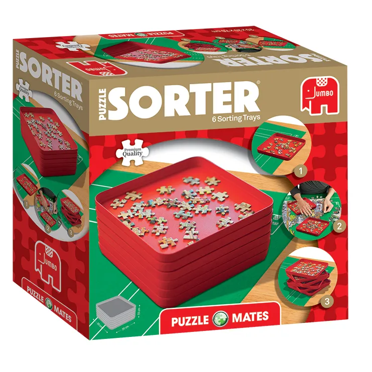 Alternativ bild 0 för Jumbo Puzzle Mates - Puzzle Sorter 6 Trays (20x20c