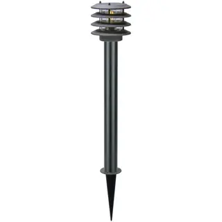 Produktfoto för Jupiter Pollare, grå, 62 cm, 12 volt AC, 3 watt LED, IP65, rundstrålande spridning, varmvitt ljus.