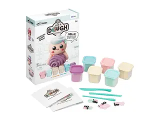 Produktfoto för Just Dough Lockig karaktär modellera set 6x57g