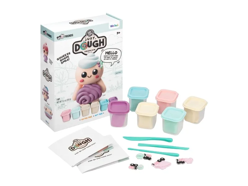 Alternativ bild 0 för Just Dough Lockig karaktär modellera set 6x57g