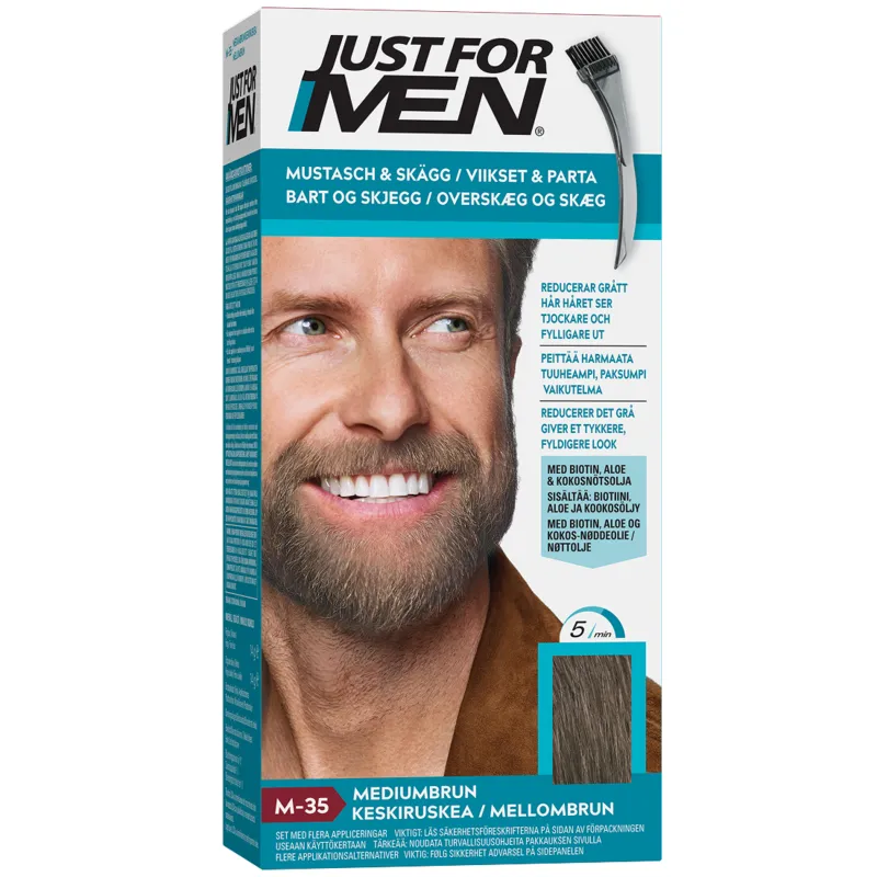 Bild 1 för Just For Men Skäggfärg Medium Brown