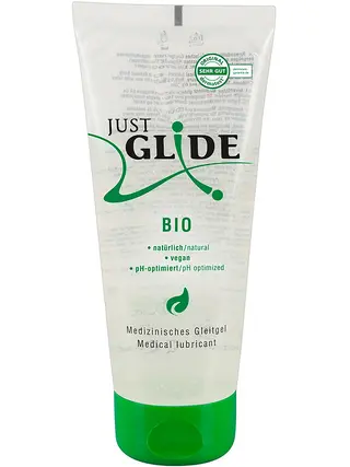 Produktfoto för Just Glide Bio: Vattenbaserat glidmedel, 200 ml