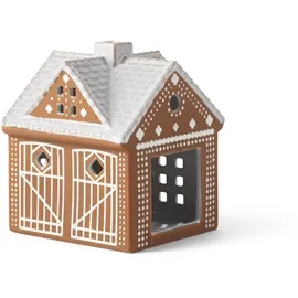 Alternativ bild 0 för Kähler Gingerbread julstall ljushus, brun