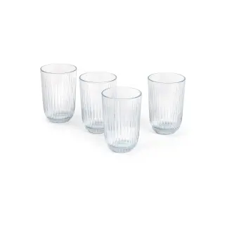 Produktfoto för Kähler Hammershøi vattenglas, 37 cl, Ø 8 cm, 4 st, klar