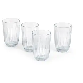 Produktfoto för Kähler Hammershøi vattenglas, 37 cl, Ø 8 cm, 4 st, klar
