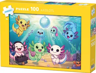 Produktfoto för Kärnan Pappussel Axolotl 100-bitar