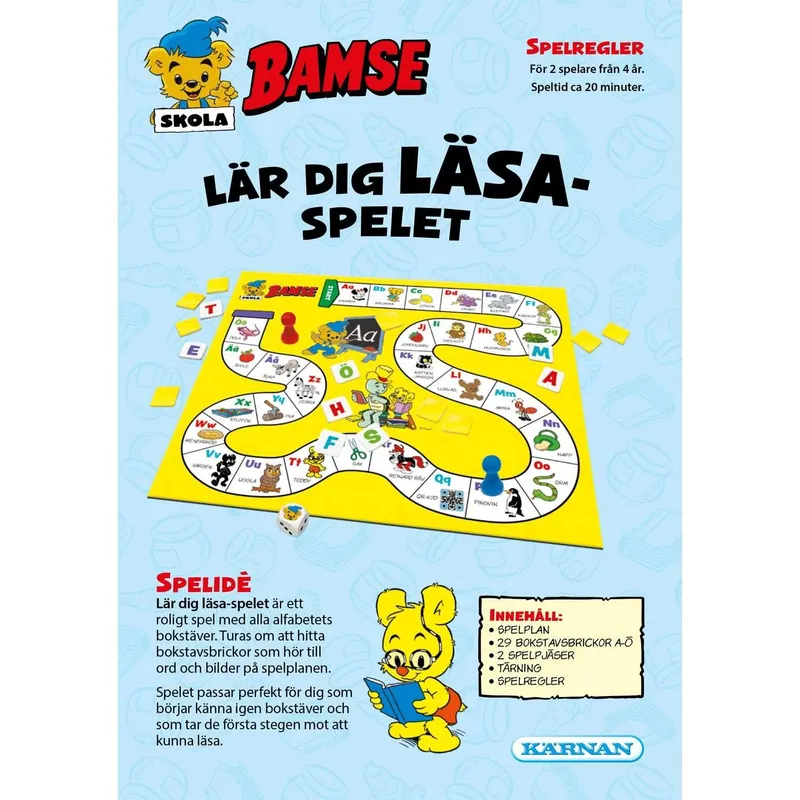 Bild 2 för KÄRNAN Spel Bamse Lär dig läsa - ABC