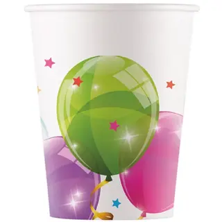 Produktfoto för Kalasballonger Pappersmugg 8-pack