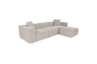 Produktfoto för Kaolins Soffa med Divan 3-sits - Mocha