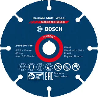 Produktfoto för KAPSKIVA MULTIWHEEL HM 76X10MM | Beijerbygg Byggmaterial