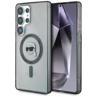 Produktfoto för Karl Lagerfeld Galaxy S25 Ultra Mobilskal MagSafe Karl Printed Logo - Svart