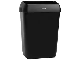 Produktfoto för KATRIN Papperskorg, svart plast, 50 l, 575 x 420 x 280mm
