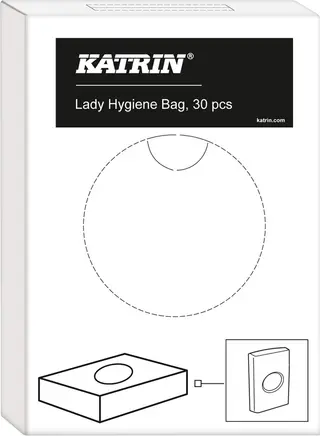 Produktfoto för KATRIN Sanitetspåse, Lady hygien, vita