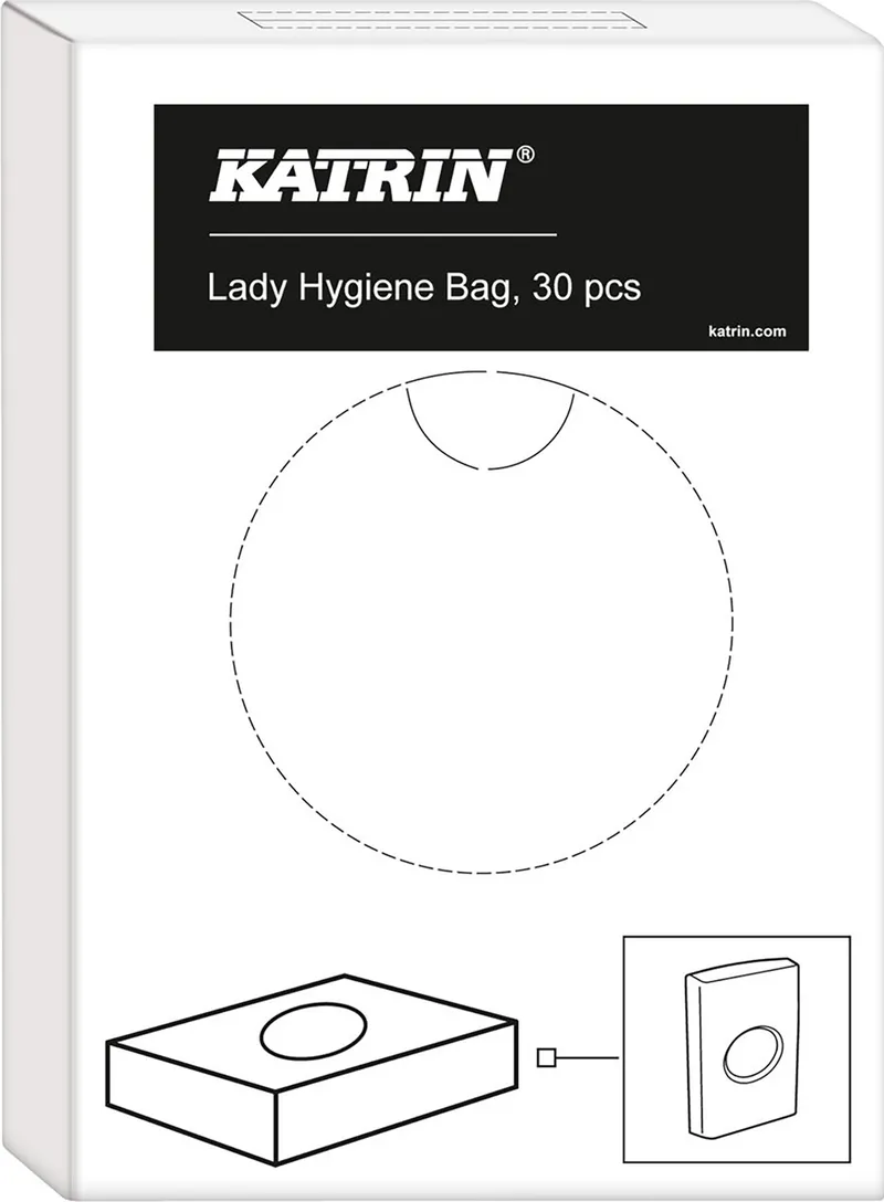 Alternativ bild 0 för KATRIN Sanitetspåse, Lady hygien, vita
