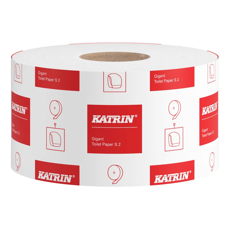 Alternativ bild 0 för KATRIN Toalettpapper Gigant S2, 2-lagers, 1600 ark, 100 mm, vit