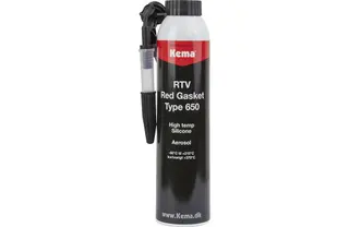 Produktfoto för Kema RTV Gasket Red 650 - 200 ml, starkt industriellt silikongummi