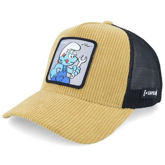 Bild 1 för Keps - Capslab Smurfs Handy Trucker (beige/svart) (Storlek: One size)