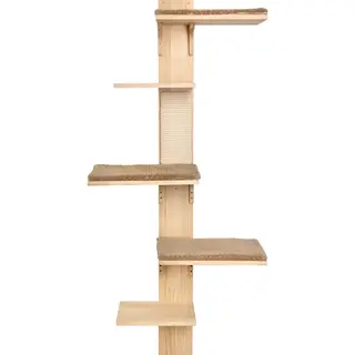 Produktfoto för Kerbl Klösträd Timber Wall 150 cm naturfärgad och taupe