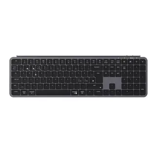 Produktfoto för Keychron B6 Pro Ultra-Slim Wireless Keyboard Tri-Mode - Space Grey - Tangentbord - Nordisk - Grå