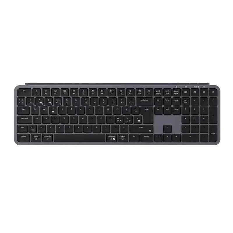 Alternativ bild 0 för Keychron B6 Pro Ultra-Slim Wireless Keyboard Tri-Mode - Space Grey - Tangentbord - Nordisk - Grå